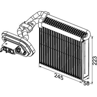 Evaporateur climatisation MAHLE AE 100 000P