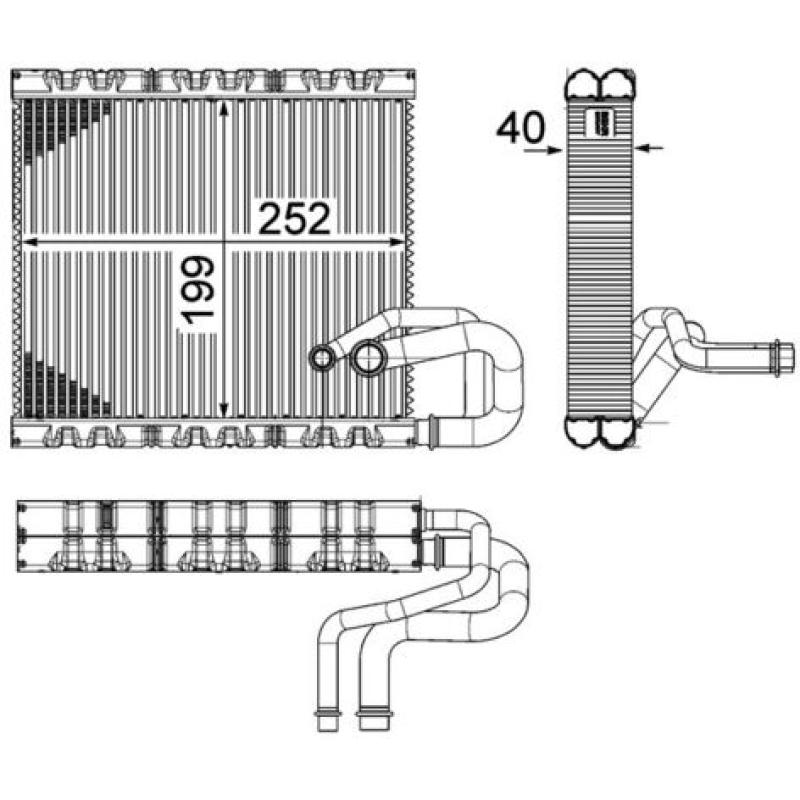 Evaporateur climatisation MAHLE AE 106 000P - Visuel 2