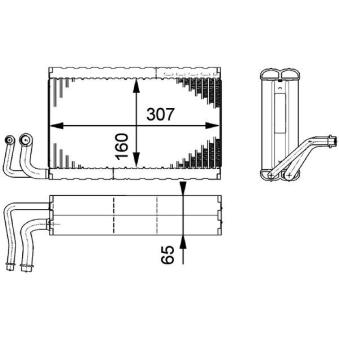 Evaporateur climatisation MAHLE [AE 68 000P]