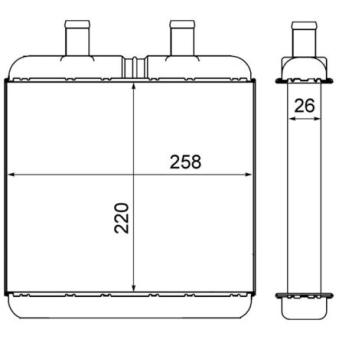 Système de chauffage MAHLE OEM 504026722 Système de chauffage MAHLE OEM 504026722