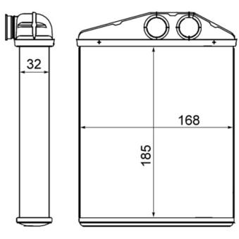 Système de chauffage MAHLE AH 13 000S pour OPEL VECTRA 1.9 CDTI - 100cv