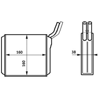 Système de chauffage MAHLE OEM 91151481 Système de chauffage MAHLE OEM 91151481
