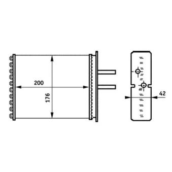 Système de chauffage MAHLE OEM 5893932 Système de chauffage MAHLE OEM 5893932