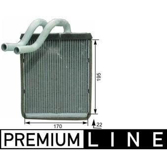 Système de chauffage MAHLE AH 179 000P pour KIA SORENTO 2.4 - 139cv