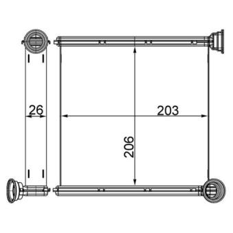 Système de chauffage MAHLE AH 256 000S pour AUDI A3 1.0 TSI - 110cv