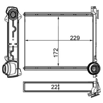 Système de chauffage MAHLE AH 264 000S pour HYUNDAI PORTER 1.6 16V - 156cv