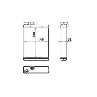 Système de chauffage MAHLE AH 265 000S pour MINI MINI 1.6 - 110cv Système de chauffage MAHLE AH 265 000S pour MINI MINI 1.6 - 110cv