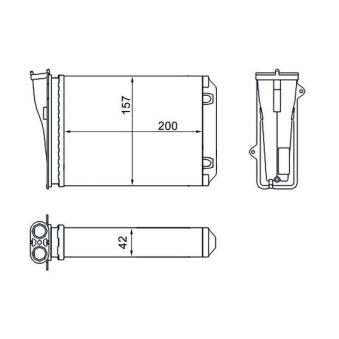 Système de chauffage MAHLE AH 274 000S pour VOLKSWAGEN GOLF 1.2 THP - 110cv