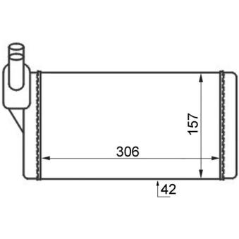Système de chauffage MAHLE AH 47 000S pour INNOCENTI MINI 2.5 Syncro - 110cv