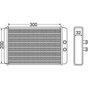 Système de chauffage MAHLE AH 61 000S pour KIA OPTIMA 2.0 - 110cv