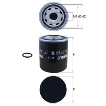 Cartouche de dessicateur, système d'air comprimé MAHLE [AL 12]