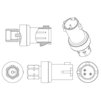 Pressostat, climatisation MAHLE [ASE 6 000P]