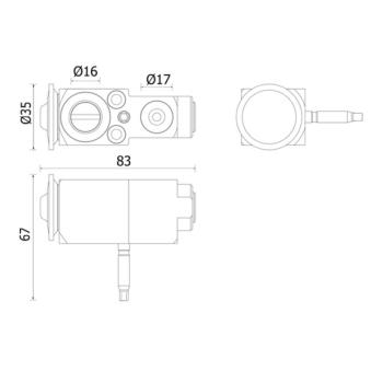 Détendeur, climatisation MAHLE AVE 140 000P pour BMW Série 8 M8 - 600cv
