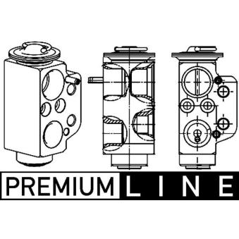 Détendeur, climatisation MAHLE AVE 71 000P pour VOLKSWAGEN TRANSPORTER - COMBI 2.5 TDI 4motion - 174cv