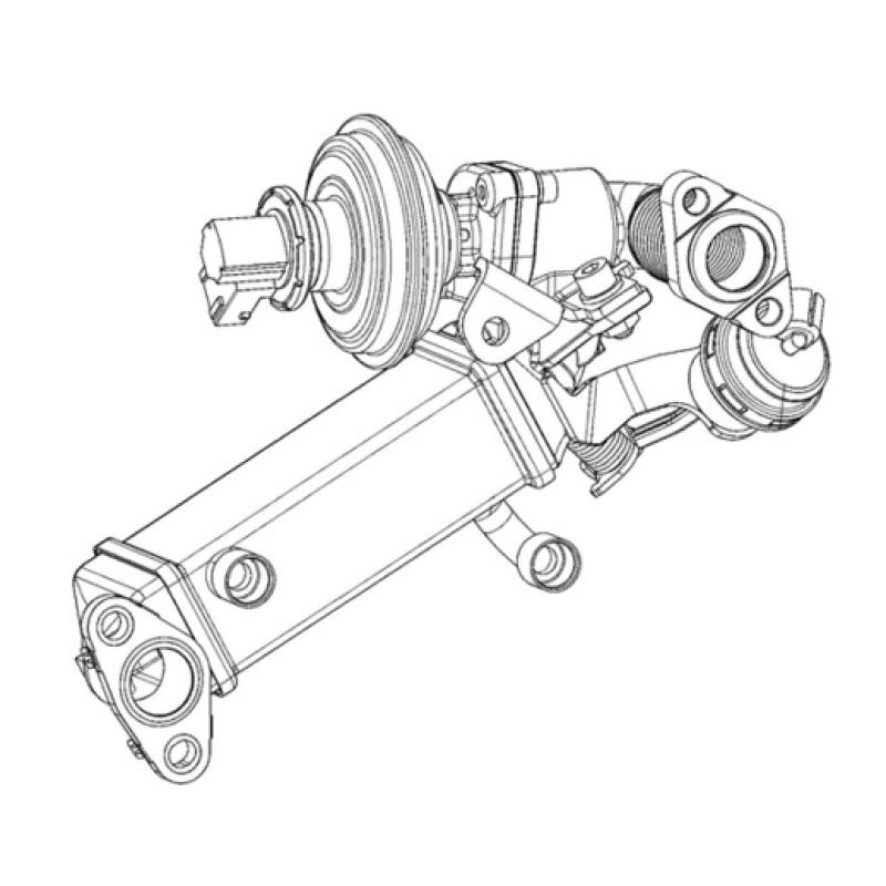 Radiateur, réaspiration des gaz d'échappement MAHLE CE 7 000P - Visuel 2