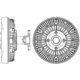 Embrayage, ventilateur de radiateur MAHLE [CFC 235 000P]