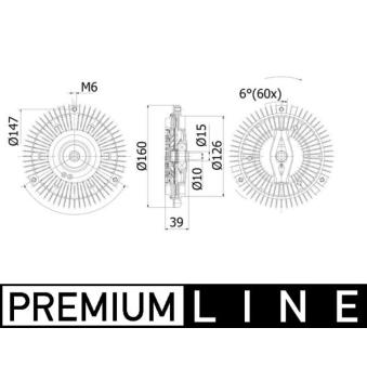 Embrayage, ventilateur de radiateur MAHLE OEM A6032000022