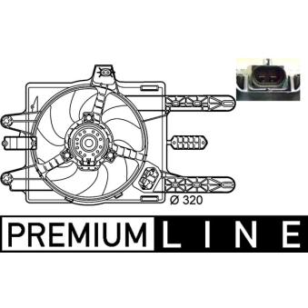 Ventilateur, refroidissement du moteur MAHLE OEM 46559315