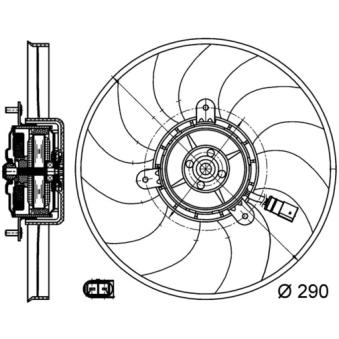 Ventilateur, refroidissement du moteur MAHLE OEM 1K0959455ET Ventilateur, refroidissement du moteur MAHLE OEM 1K0959455ET