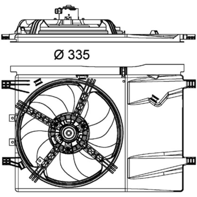 Ventilateur, refroidissement du moteur MAHLE CFF 182 000P - Visuel 2