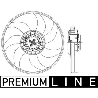 Ventilateur, refroidissement du moteur MAHLE OEM 1341122