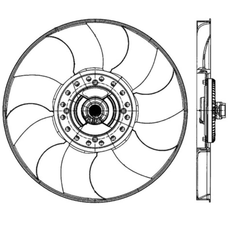 Ventilateur, refroidissement du moteur MAHLE CFF 489 000P - Visuel 1