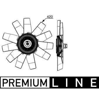 Ventilateur, refroidissement du moteur MAHLE CFF 530 000P pour PEUGEOT 106 3.2 TDCi - 200cv Ventilateur, refroidissement du moteur MAHLE CFF 530 000P pour PEUGEOT 106 3.2 TDCi - 200cv