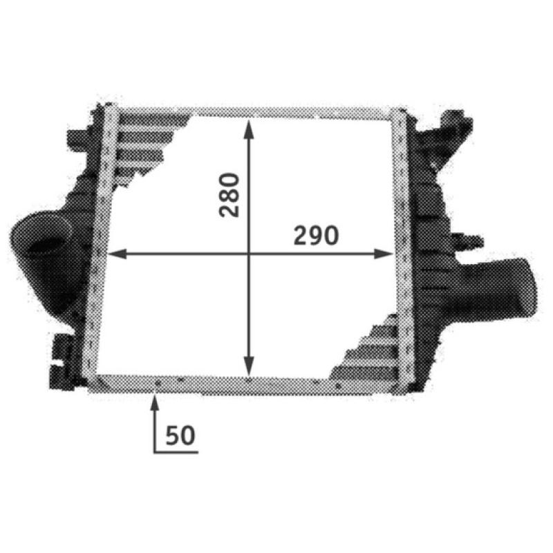 Intercooler, échangeur MAHLE CI 106 000P - Visuel 1