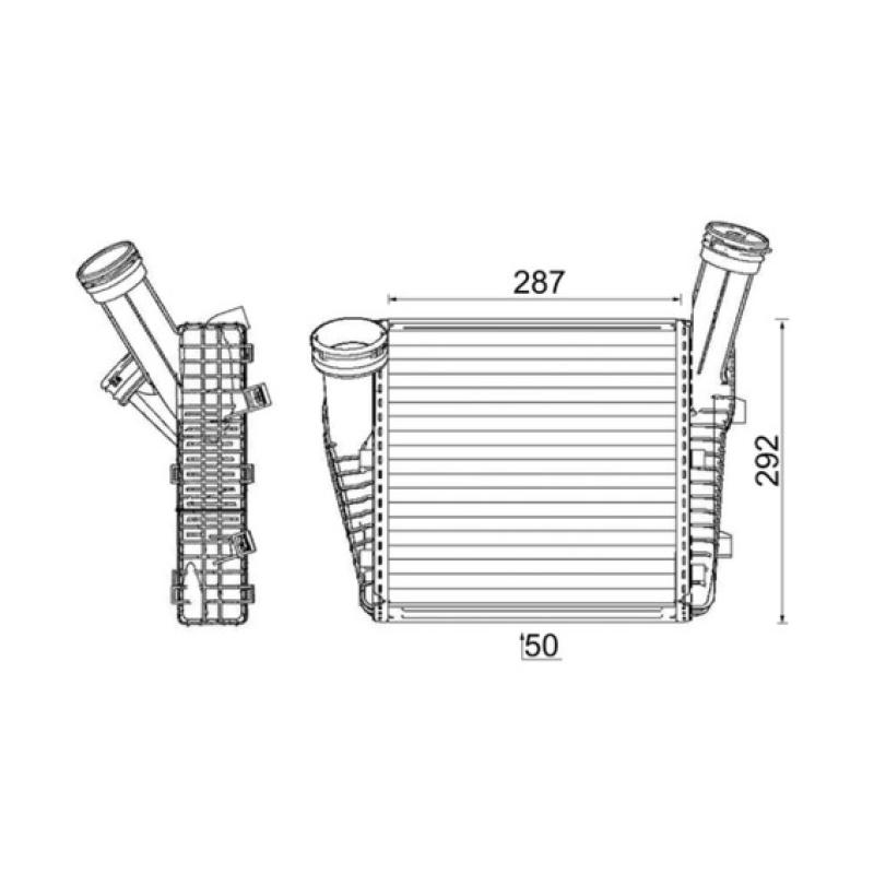 Intercooler, échangeur MAHLE CI 142 000P - Visuel 2