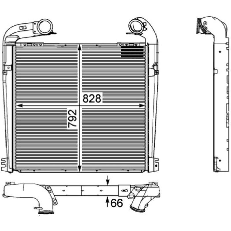 Intercooler, échangeur MAHLE CI 143 000P - Visuel 2