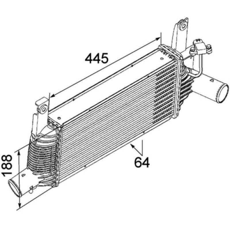 Intercooler, échangeur MAHLE CI 159 000P - Visuel 1