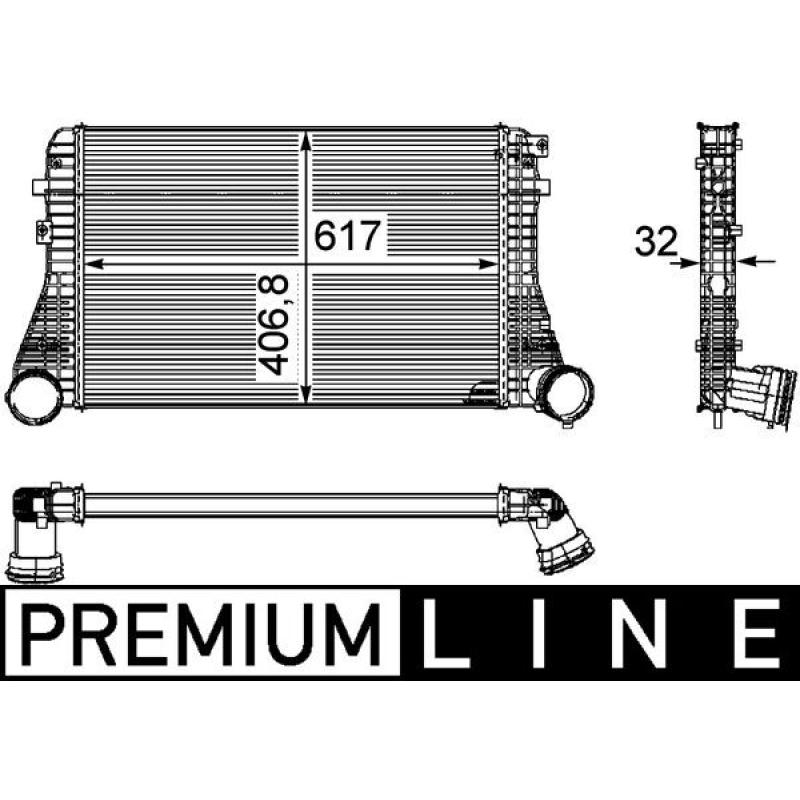Intercooler, échangeur MAHLE CI 161 000P - Visuel 1