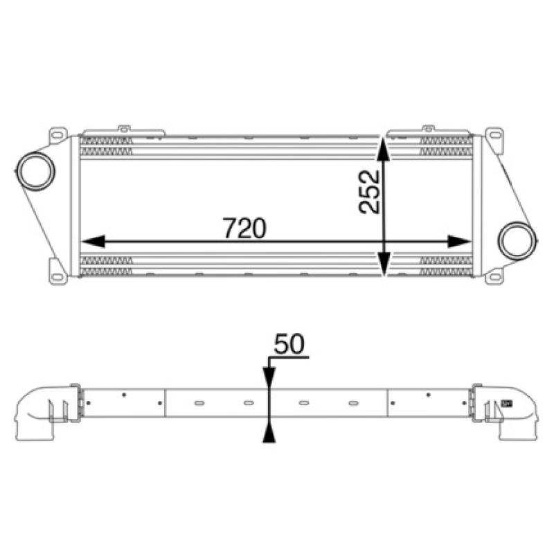 Intercooler, échangeur MAHLE CI 18 000P - Visuel 1