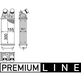 Intercooler, échangeur MAHLE OEM 9803900780