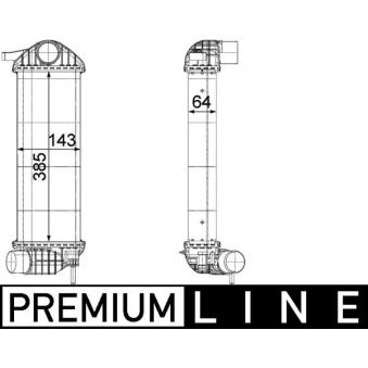 Intercooler, échangeur MAHLE OEM 8200427469