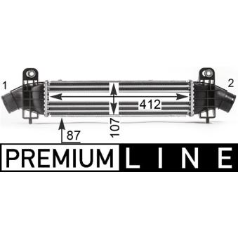 Intercooler, échangeur MAHLE OEM 1222890