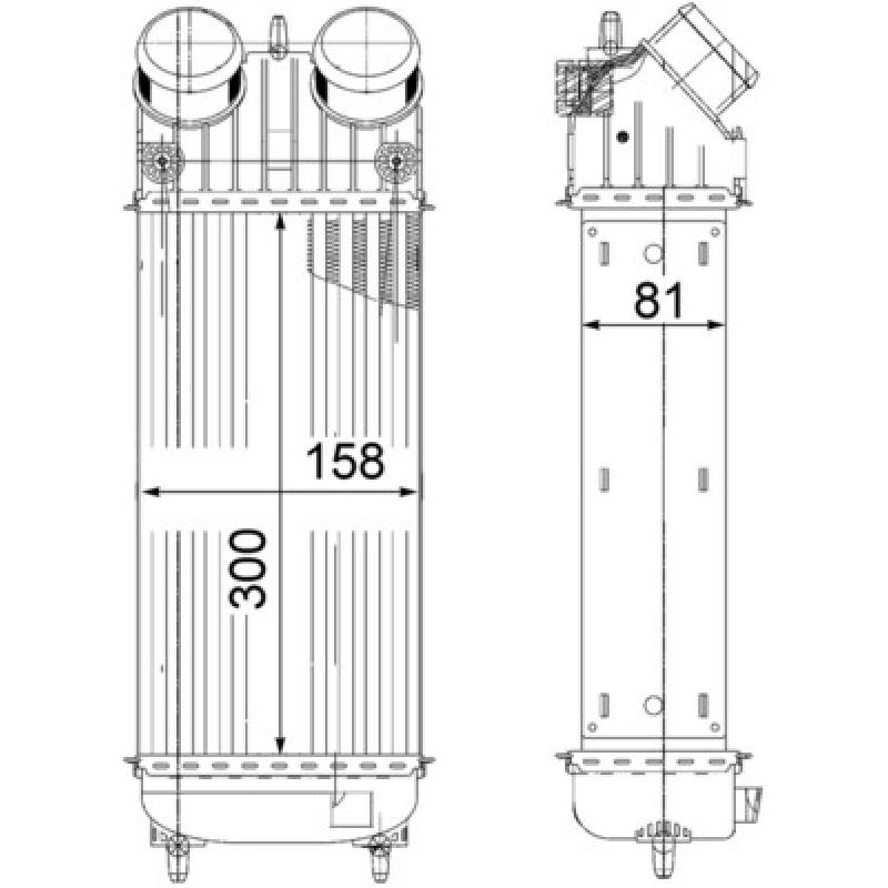Intercooler, échangeur MAHLE CI 265 000P - Visuel 1