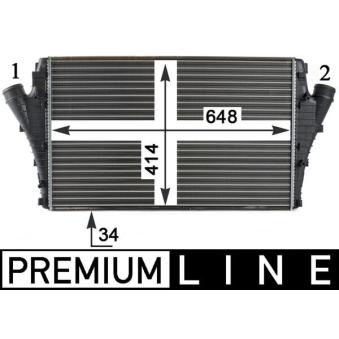 Intercooler, échangeur MAHLE OEM 6302065