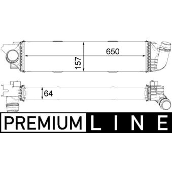 Intercooler, échangeur MAHLE OEM 4422266