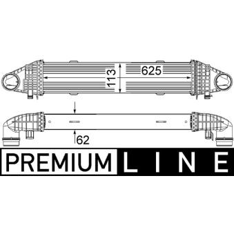Intercooler, échangeur MAHLE [CI 356 000P]