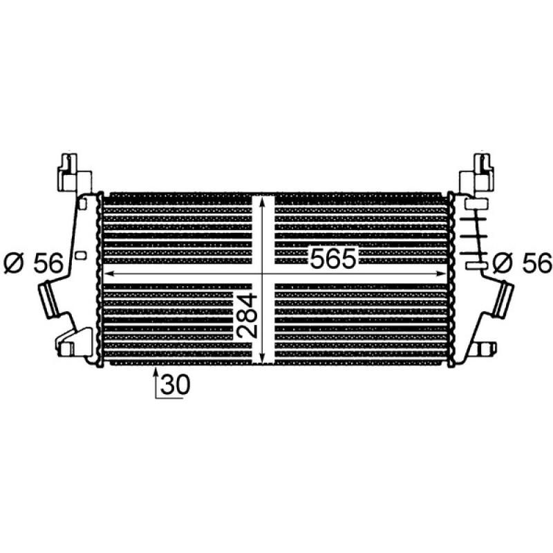 Intercooler, échangeur MAHLE CI 362 000P - Visuel 1