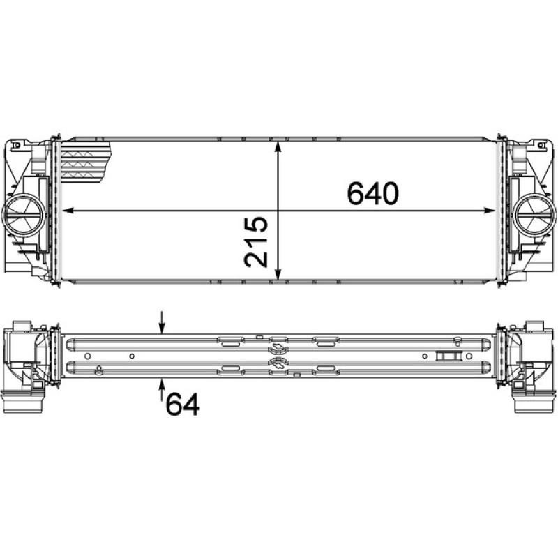 Intercooler, échangeur MAHLE CI 368 000P - Visuel 2