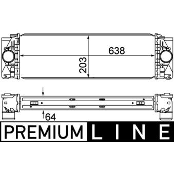 Intercooler, échangeur MAHLE OEM 9065010101