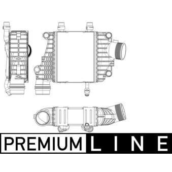 Intercooler, échangeur MAHLE CI 410 000P pour JAGUAR XF 2.0 D - 163cv