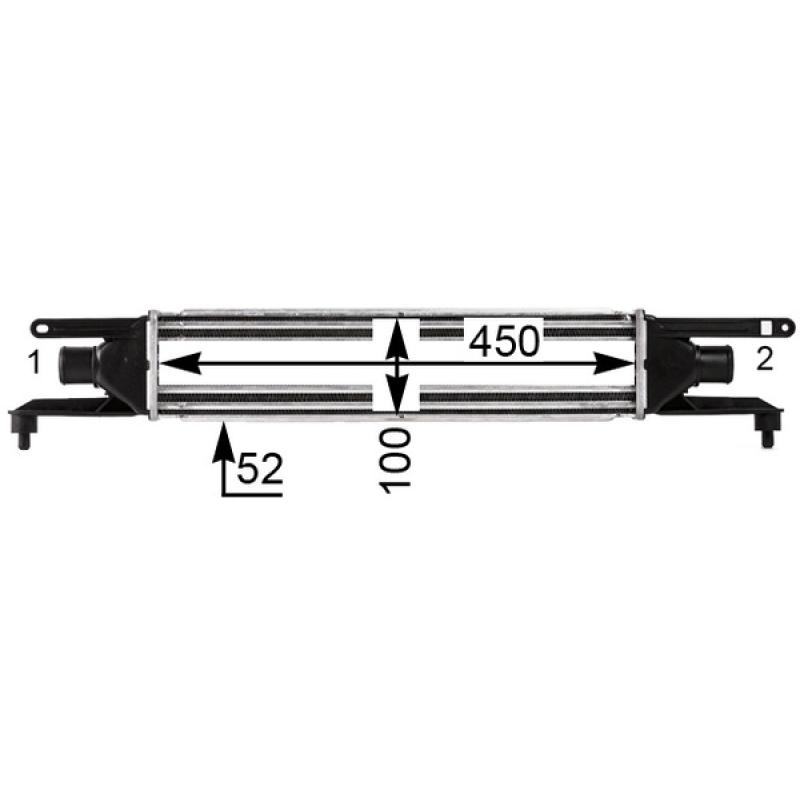Intercooler, échangeur MAHLE CI 435 000P - Visuel 1