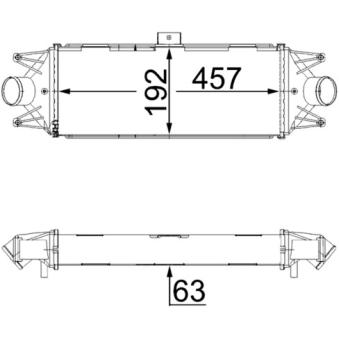 Intercooler, échangeur MAHLE OEM 5801313640