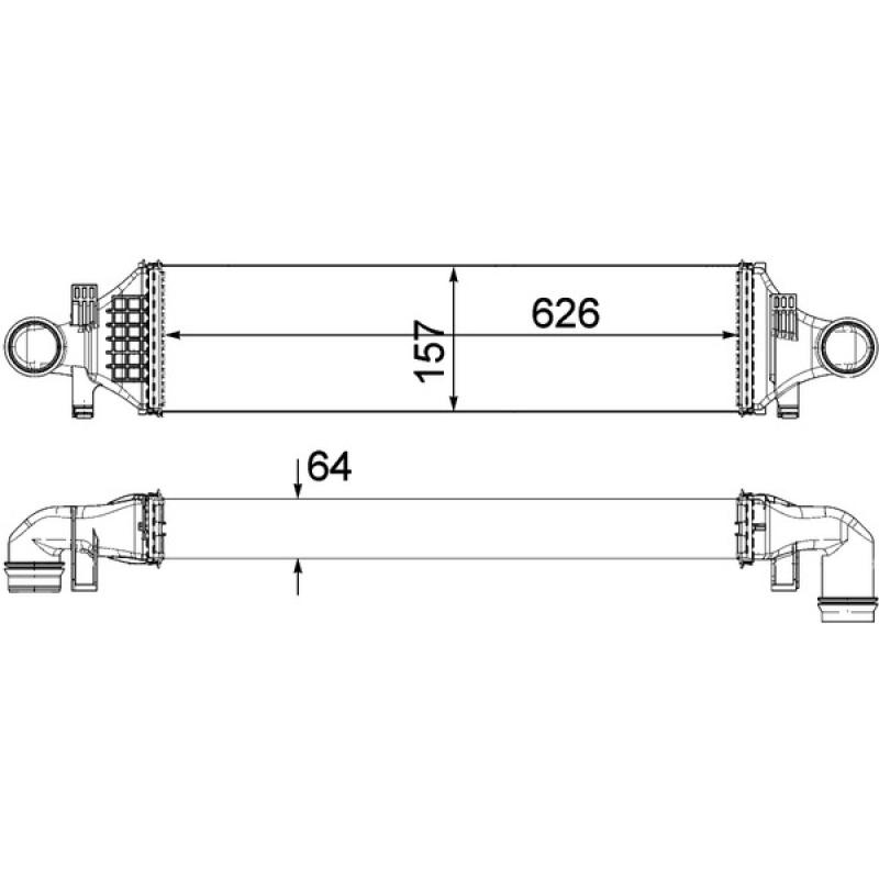 Intercooler, échangeur MAHLE CI 480 000P - Visuel 2