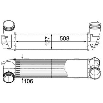 Intercooler, échangeur MAHLE OEM 17517800682