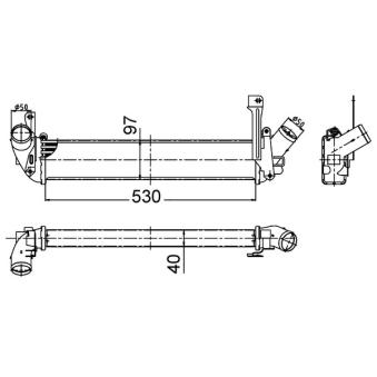 Intercooler, échangeur MAHLE CI 506 000S