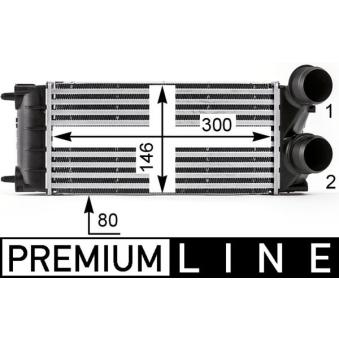 Intercooler, échangeur MAHLE CI 528 000P